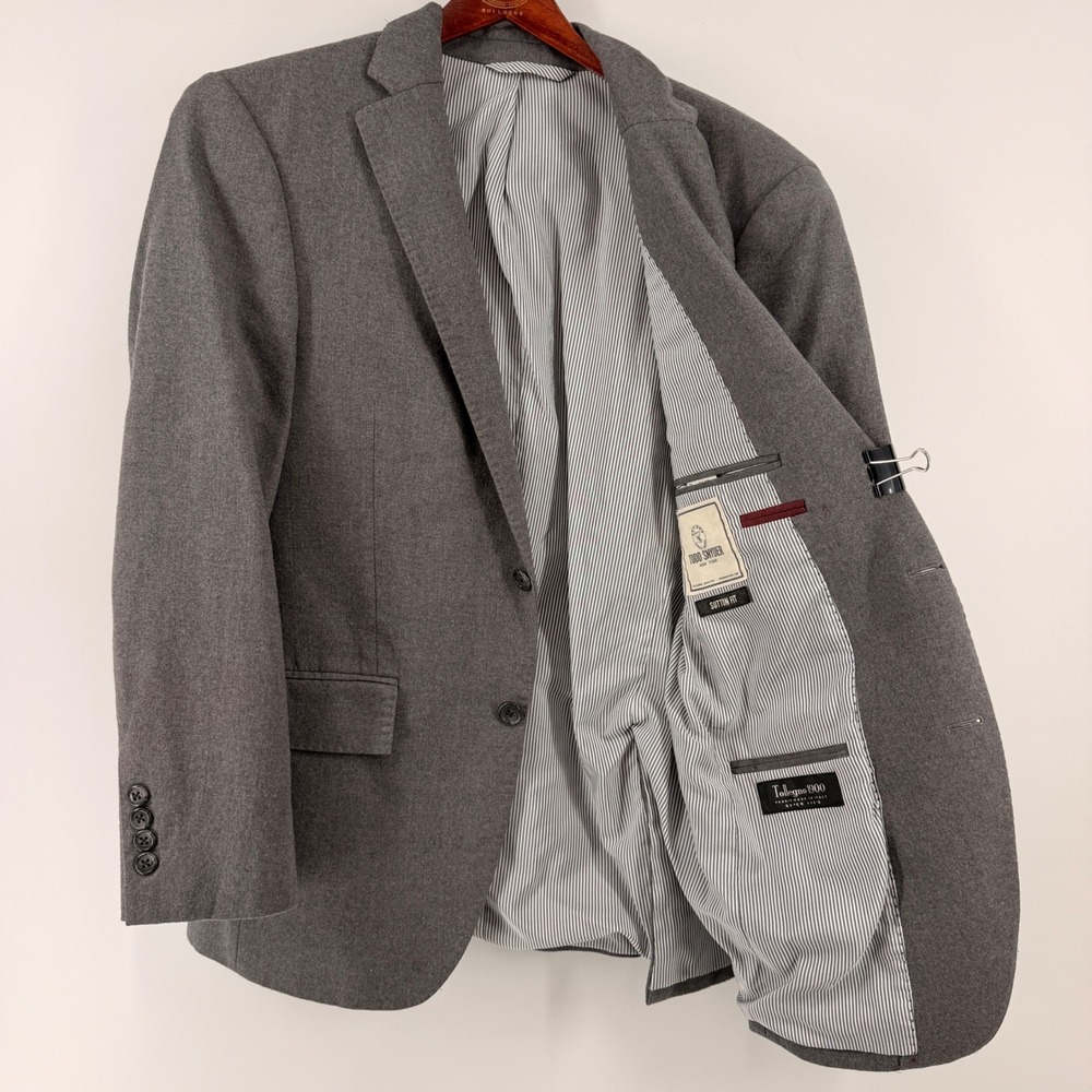 Todd Snyder Blazer Mens 40 Grey Sutton Fit Tollegno 1900 Italian Wool Sport Coat